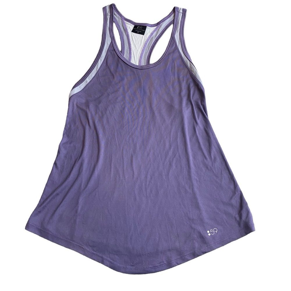 Splits59 Women’s M Racerback Athletic Tank Dusty Purple Mesh‎ Back Athleisure